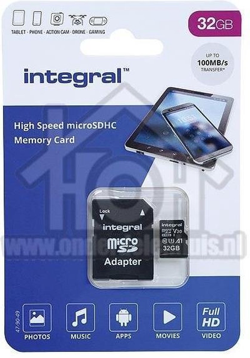 Enzo Integral Microsdhc Geheugenkaart, 32 Gb