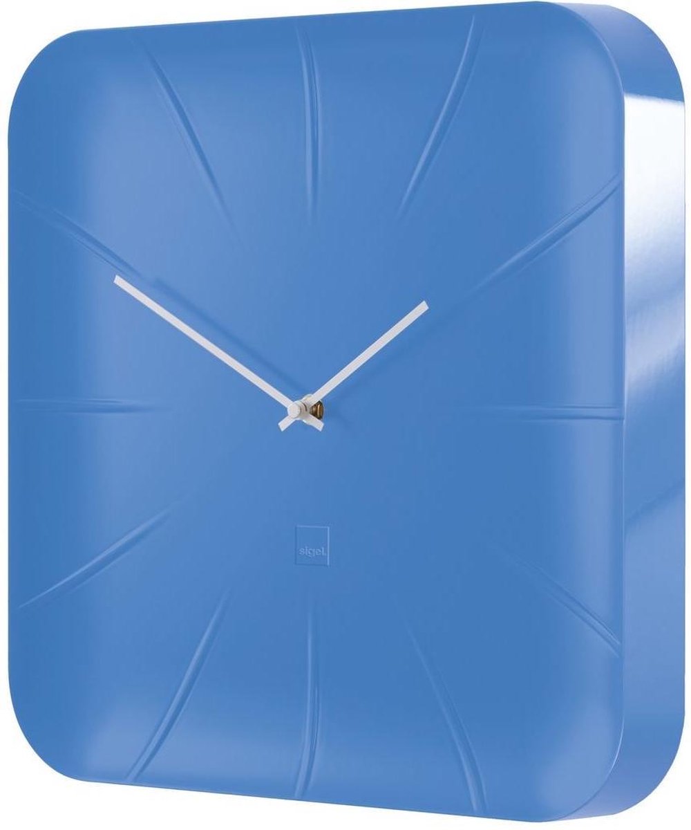 Sigel Wandklok Inu, Ft 35 X 35 X 4,5 Cm, - Blauw