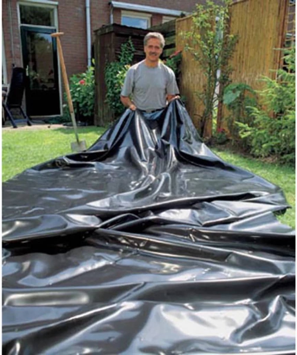 Ubbink Vijverfolie Aqualiner 4x5 M Pvc 0,5 Mm 1331950 - Zwart