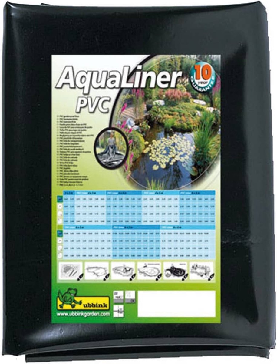 Ubbink Vijverfolie Aqualiner 4x5 M Pvc 0,5 Mm 1331950 - Zwart