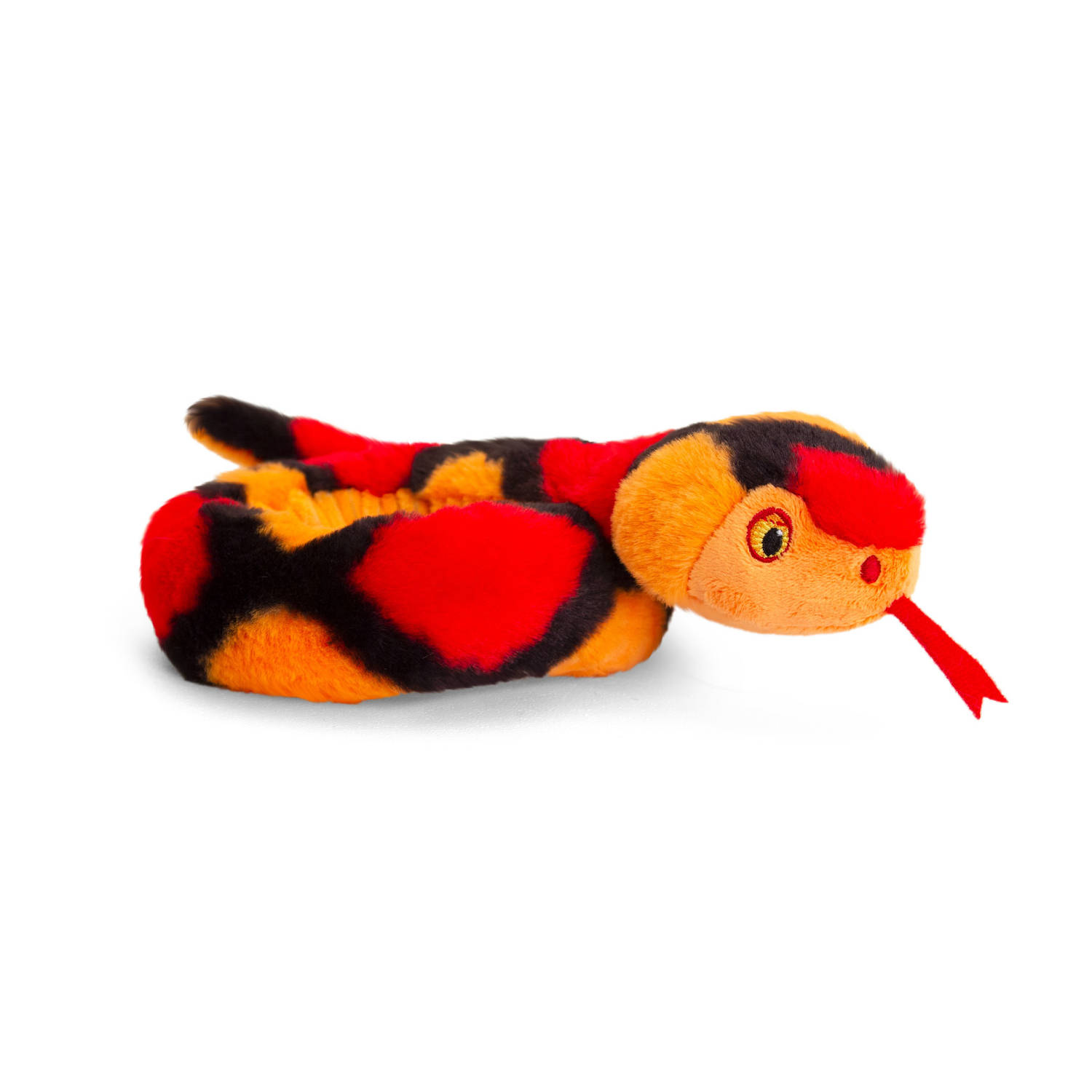 Keel Toys Pluche Knuffel Dier Kleine Opgerolde Slang 65 Cm - Knuffeldier - Rood