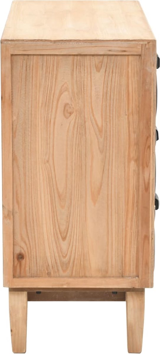 Vidaxl Ladekast 80x36x75 Cm Massief Vurenhout - Bruin
