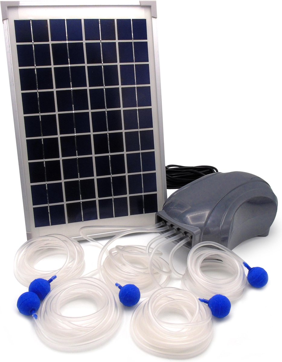 Ubbink Beluchtingspomp Voor Buiten Air Solar 600 1351375 - Azul