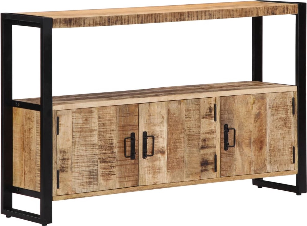 Vidaxl Bijzetkast 120x30x75 Cm Massief Mangohout - Bruin