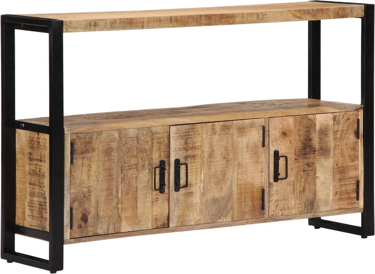 Vidaxl Bijzetkast 120x30x75 Cm Massief Mangohout - Bruin