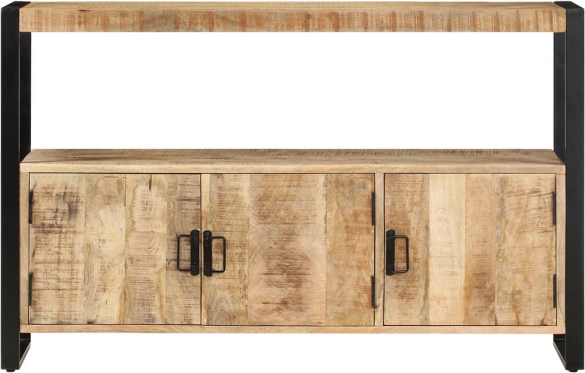 Vidaxl Bijzetkast 120x30x75 Cm Massief Mangohout - Bruin