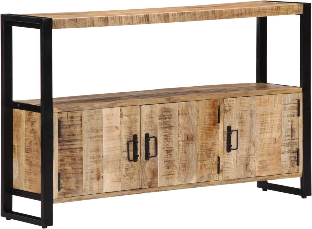 Vidaxl Bijzetkast 120x30x75 Cm Massief Mangohout - Bruin