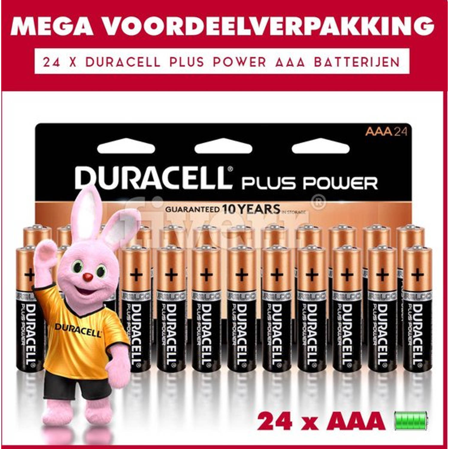 Duracell 24 X Aaa Plus Power - Voordeelverpakking - 24 X Aaa Batterijen