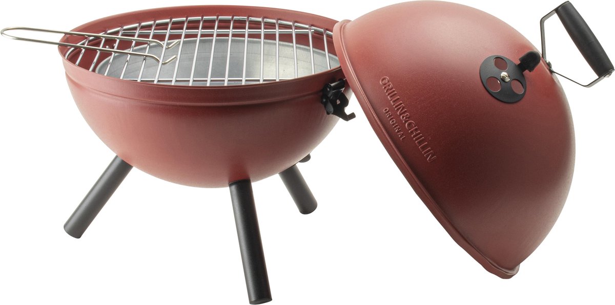 Gusta Bbq Bolvorm ø30,5cm - Grillin&apos;& Chillin&apos; - Rood