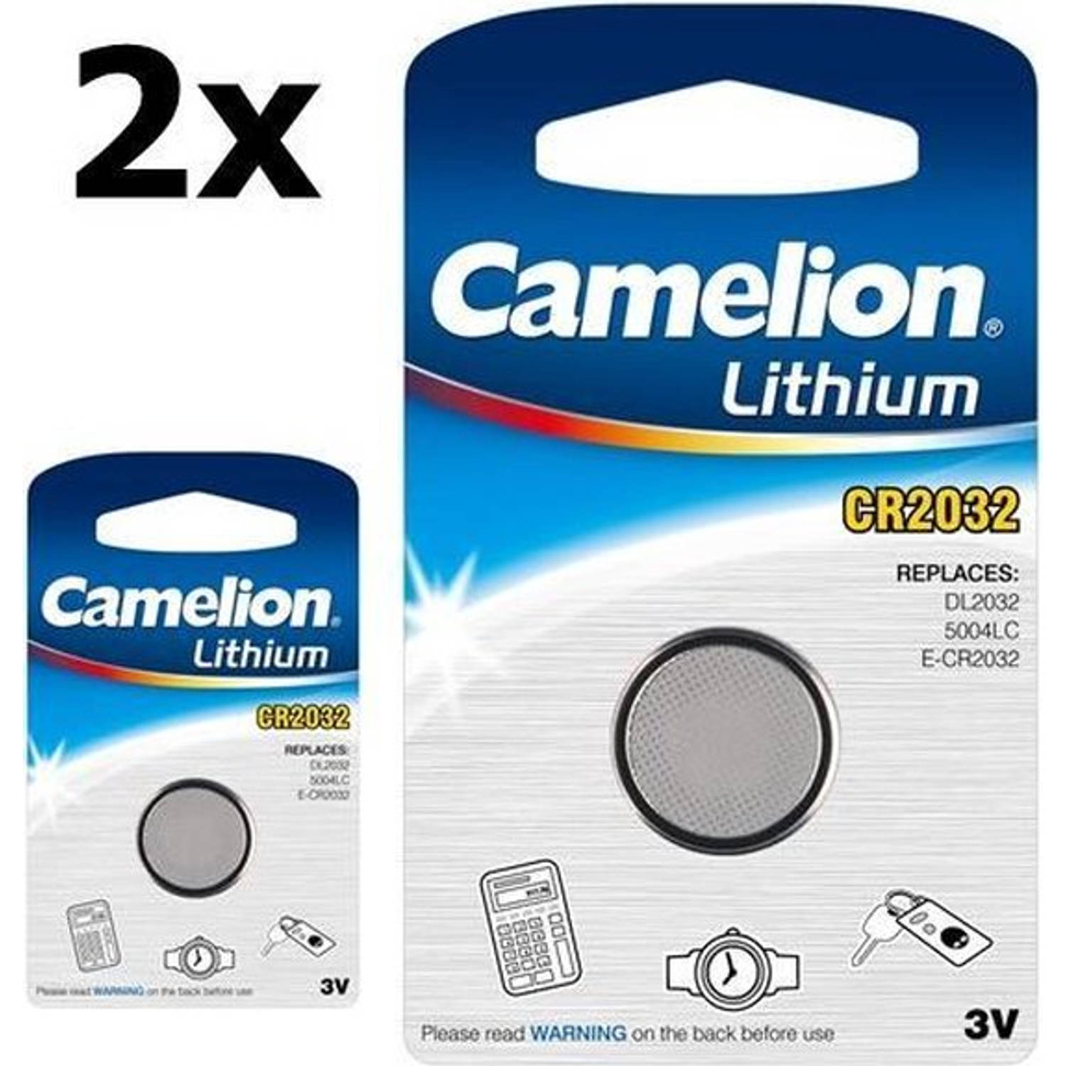 Camelion 2 Stuks Cr2032 3v Lithium Batterij
