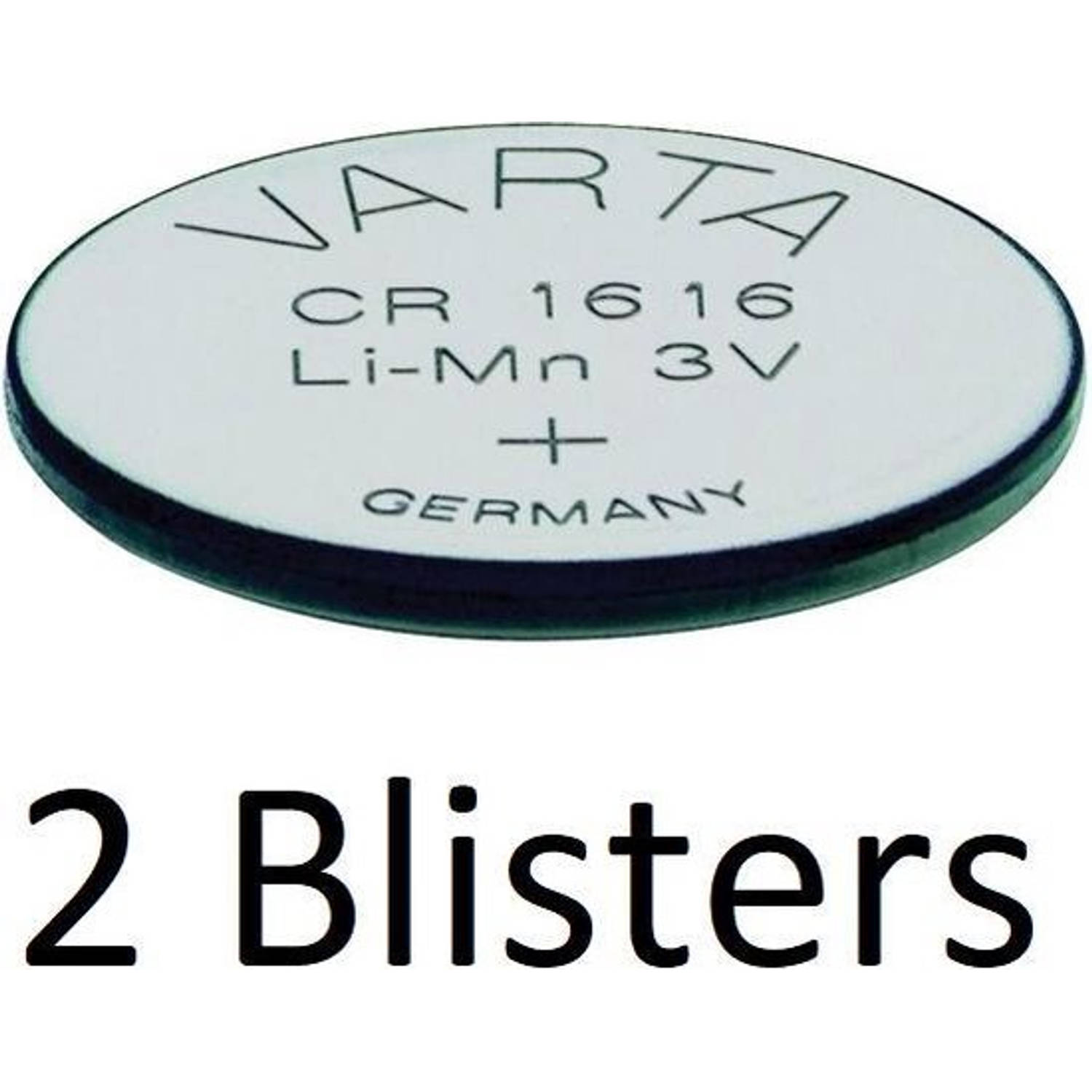 Varta 2 Stuks (2 Blisters A 1 St) Cr1616 Wegwerpbatterij Lithium