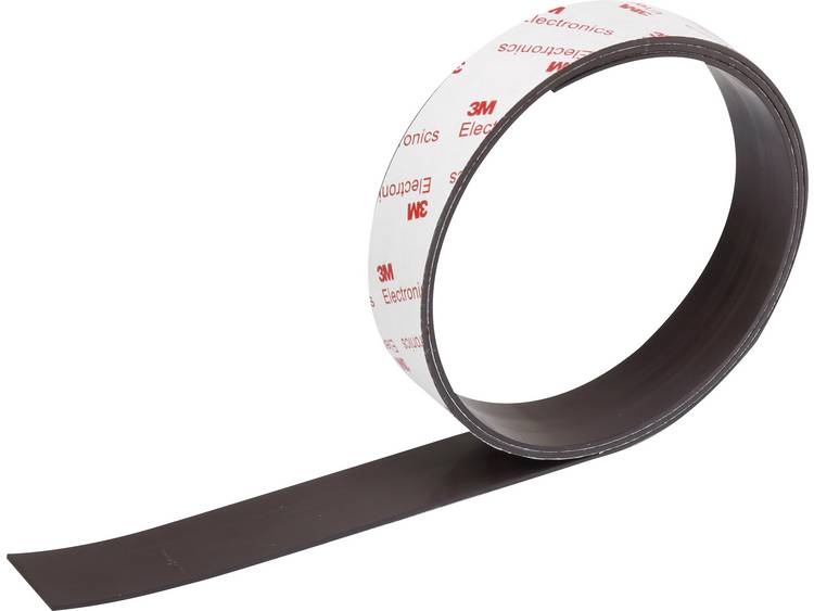 TOOLCRAFT 92013c159 Magneettape Antraciet (l x b) 1 m x 25 mm 1 m