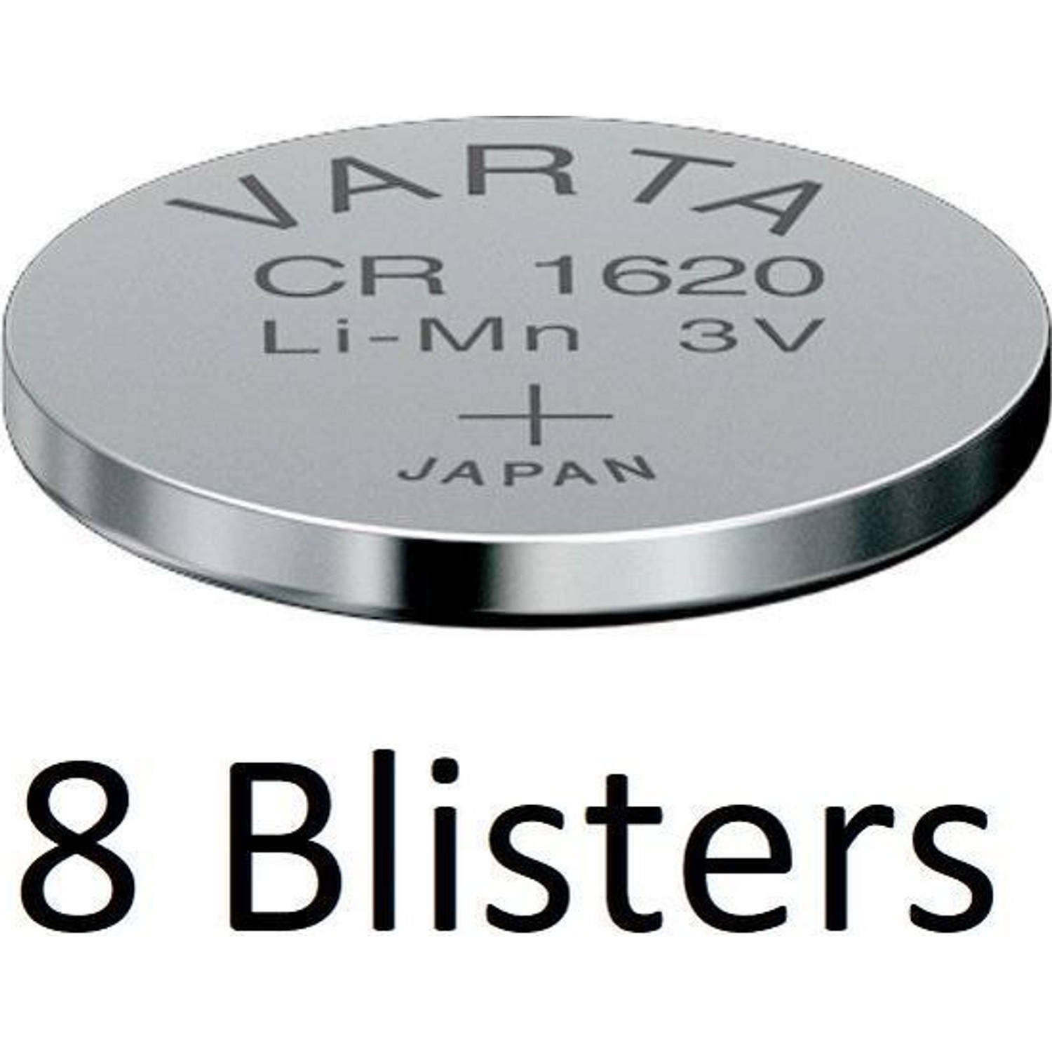 Varta 8 Stuks (8 Blisters A 1 St) Cr1620 Wegwerpbatterij Lithium