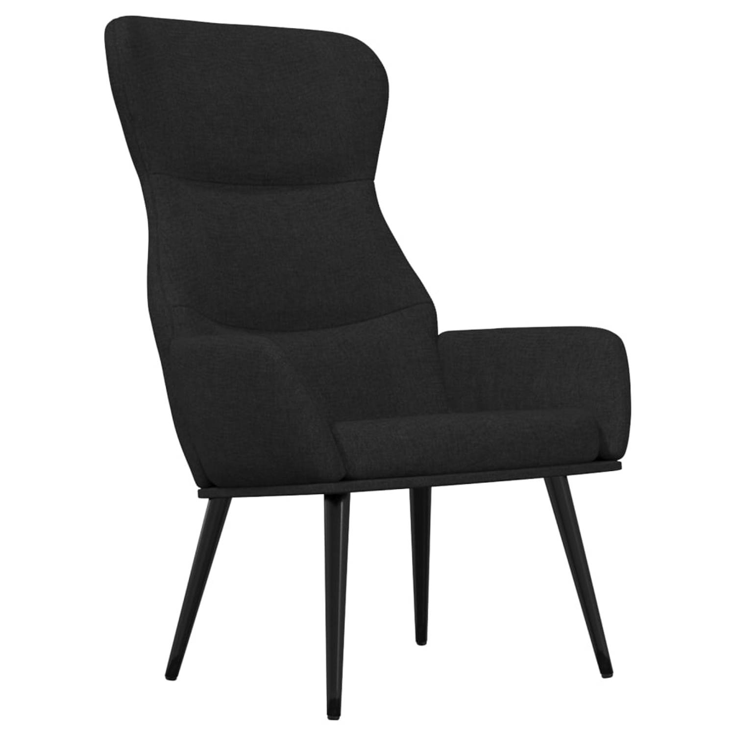 Vidaxl Relaxstoel Stof - Negro