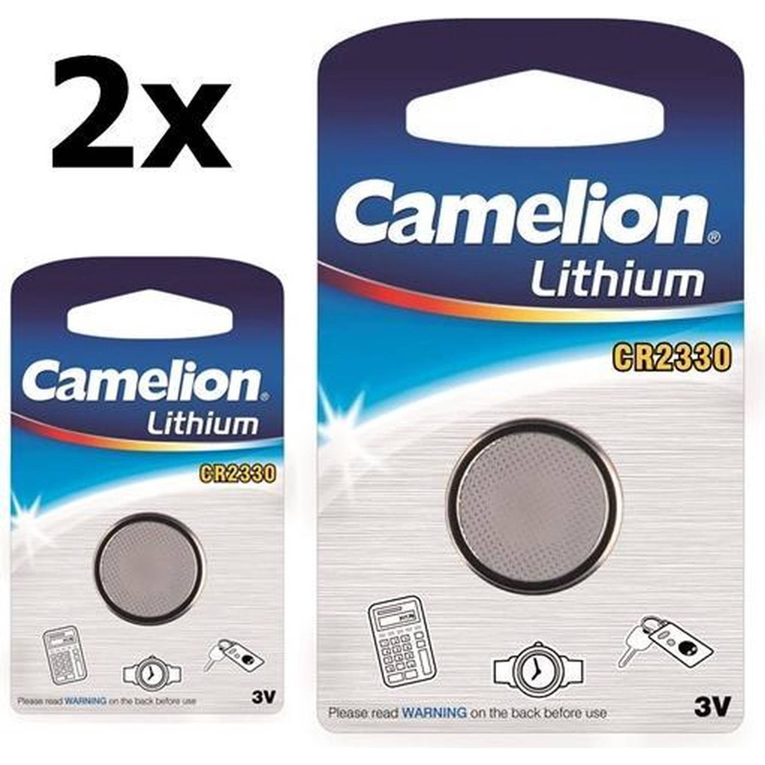 Camelion 2 Stuks - Cr2330 3v Lithium Batterij