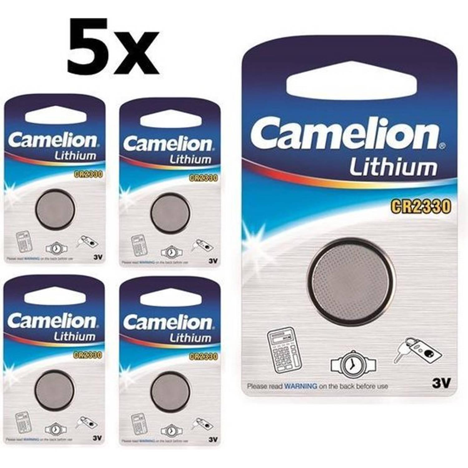 Camelion 5 Stuks Cr2330 3v Lithium Batterij