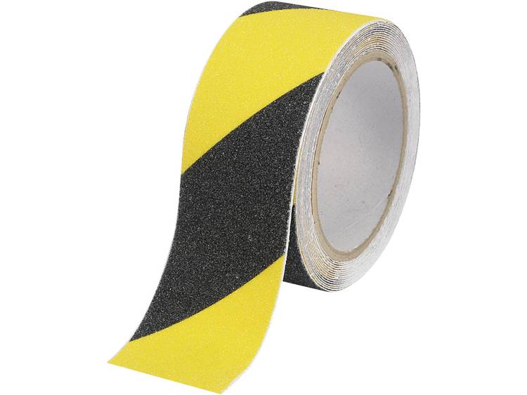 TOOLCRAFT Antisliptape Conrad Components Sugo zwart, geel (lxb) 9Â mÂ xÂ 50Â mm, inhoud: 1Â rol - Petrol