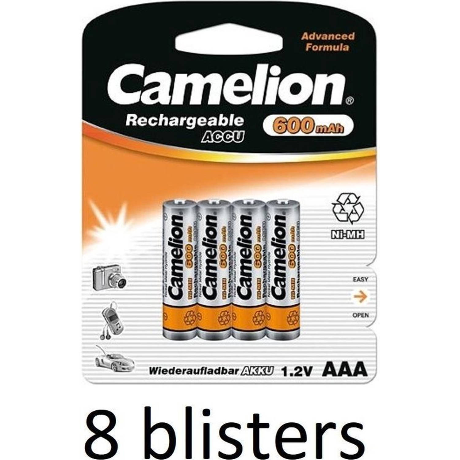 Camelion Aaa 600mah Oplaadbaar - 32 Stuks