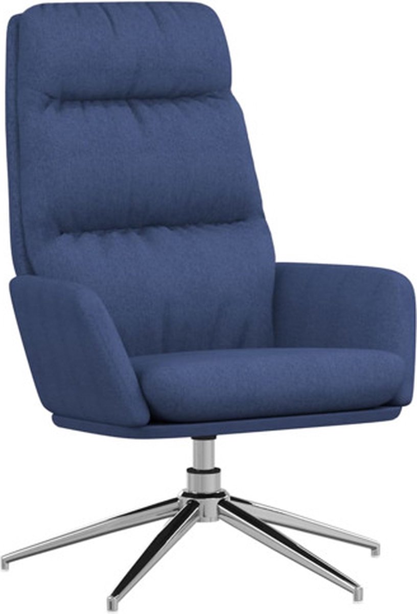 Vidaxl Relaxstoel Stof - Blauw