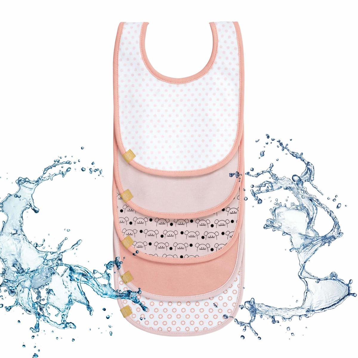 Lässig Slabbetjes Actie 5-pack Little Chums Muis