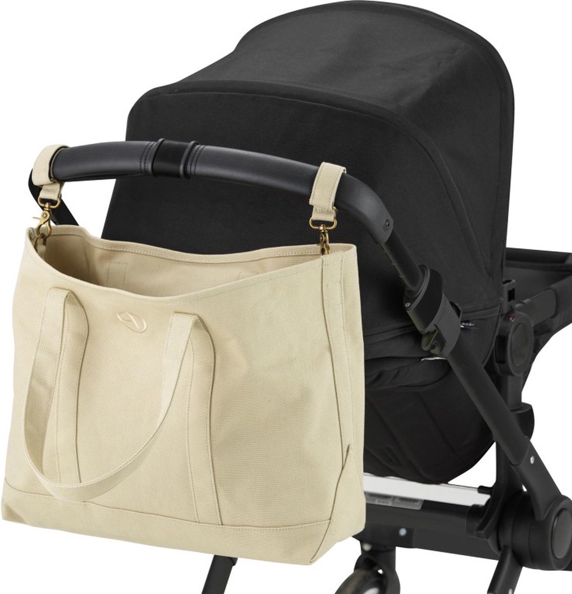 Elodie - Luiertas - Canvas Tote - Pure Khaki