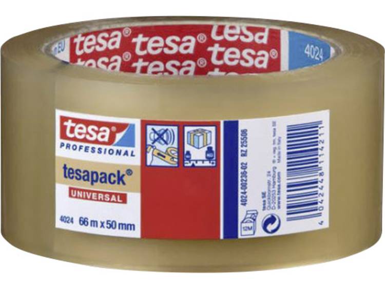 Tesa 04024-00202-04 Verpakkingstape pack 4024 Transparant (l x b) 66 m x 38 mm 66 m