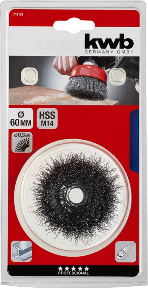 kwb Haakseslijper Komborstel 60mm X M14