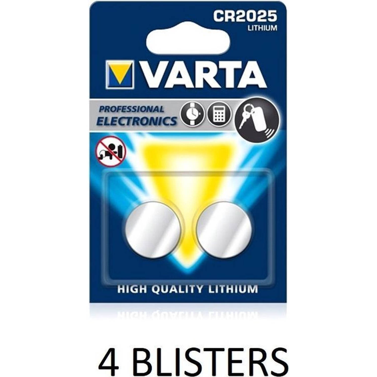 Varta Cr2025 Lithium 3v - 8 Stuks