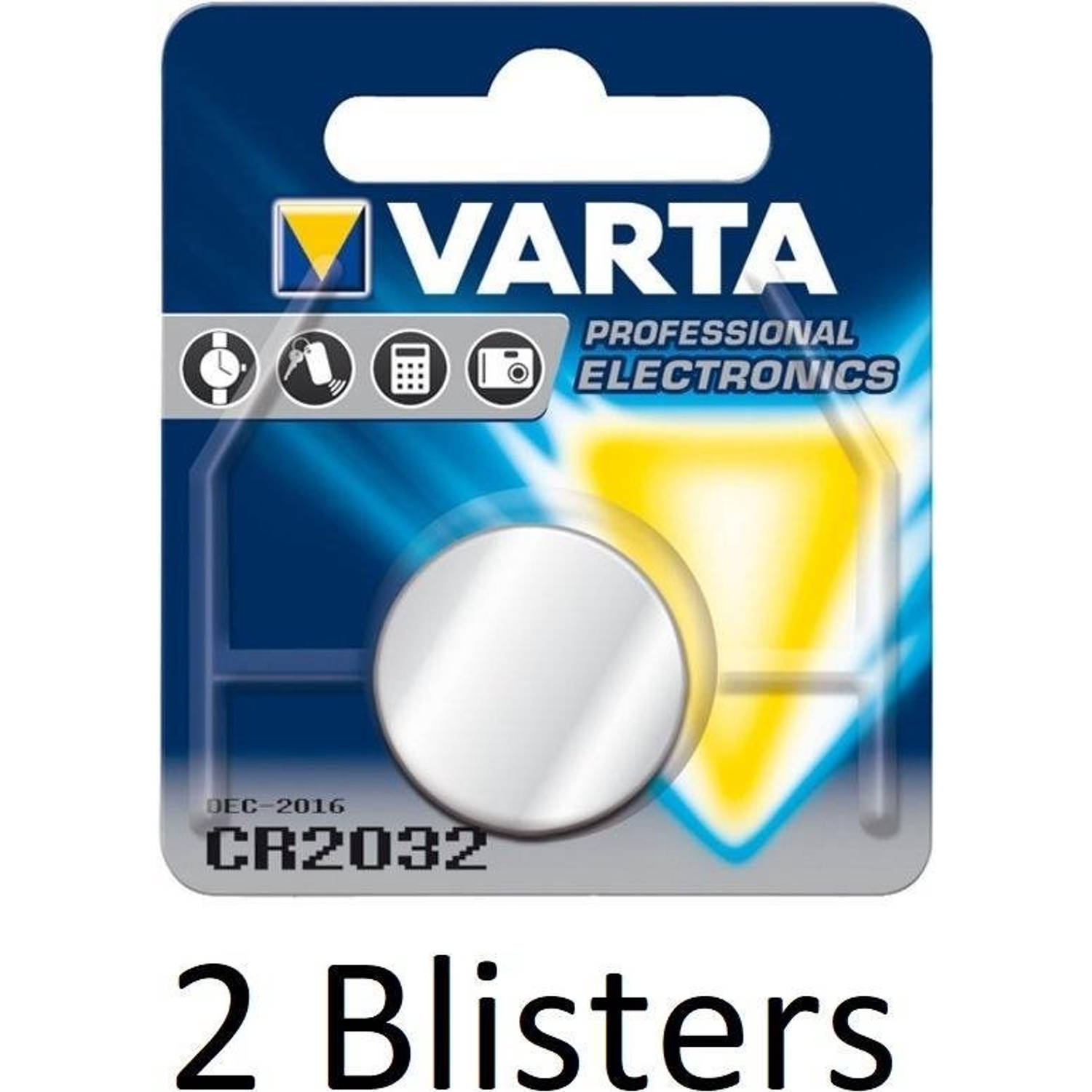 Varta 2 Stuks (2 Blisters A 1 St) Cr2032 Wegwerpbatterij Lithium