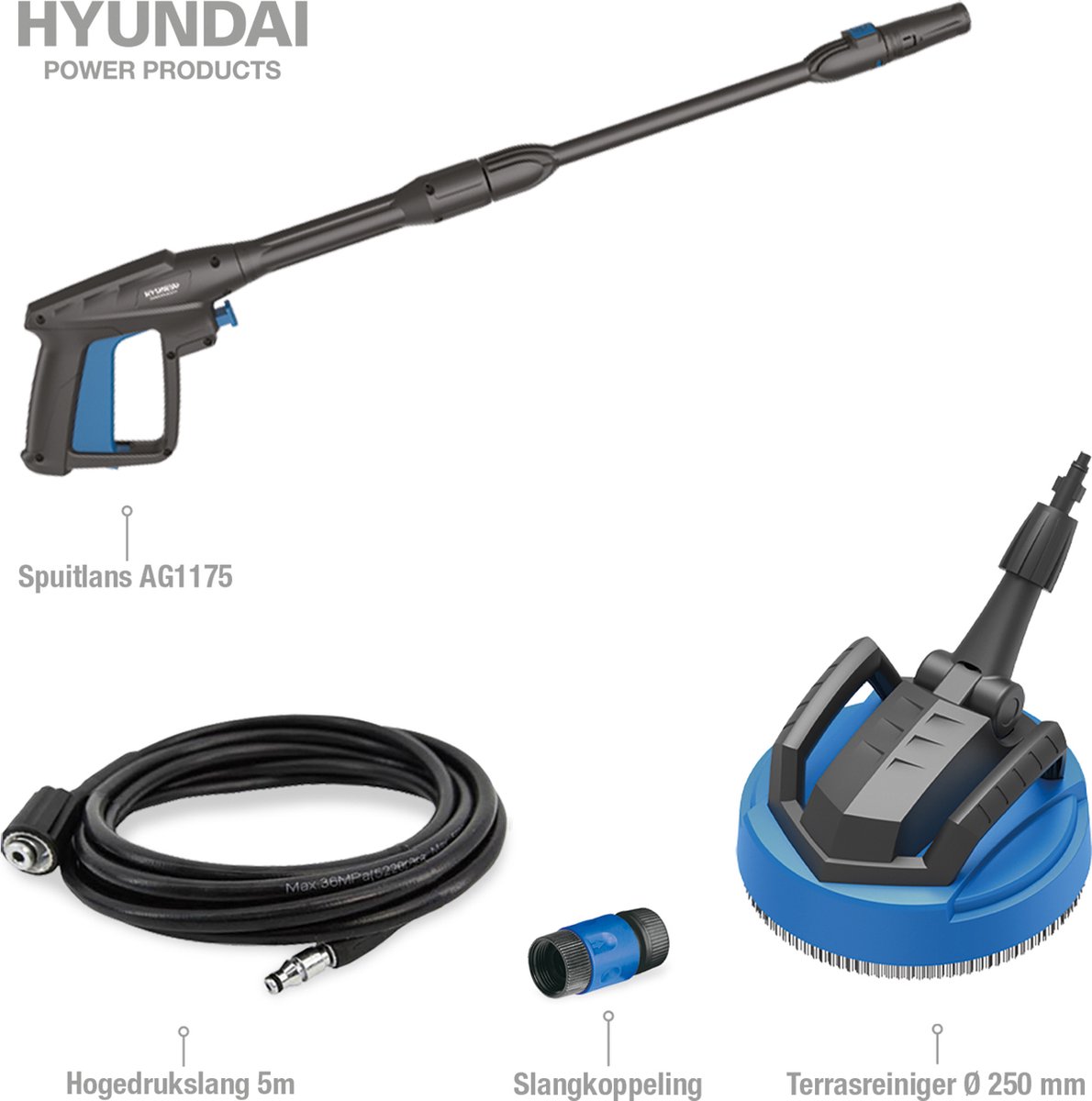 Hyundai Hogedrukreiniger Set 2200w 57511
