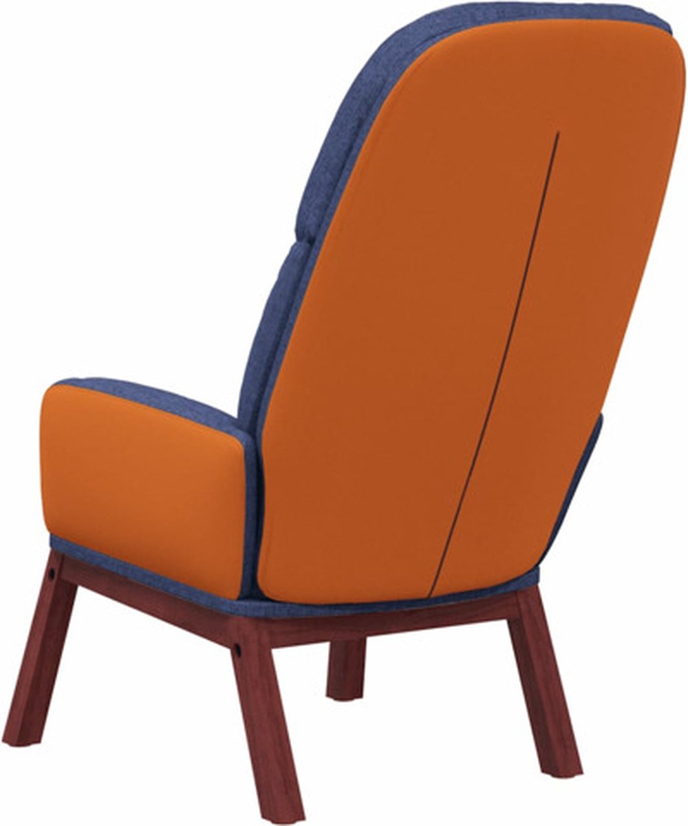 Vidaxl Relaxstoel Stof - Blauw