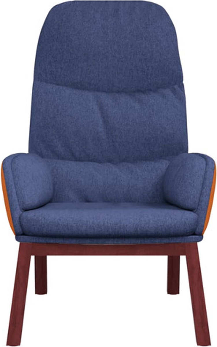 Vidaxl Relaxstoel Stof - Blauw