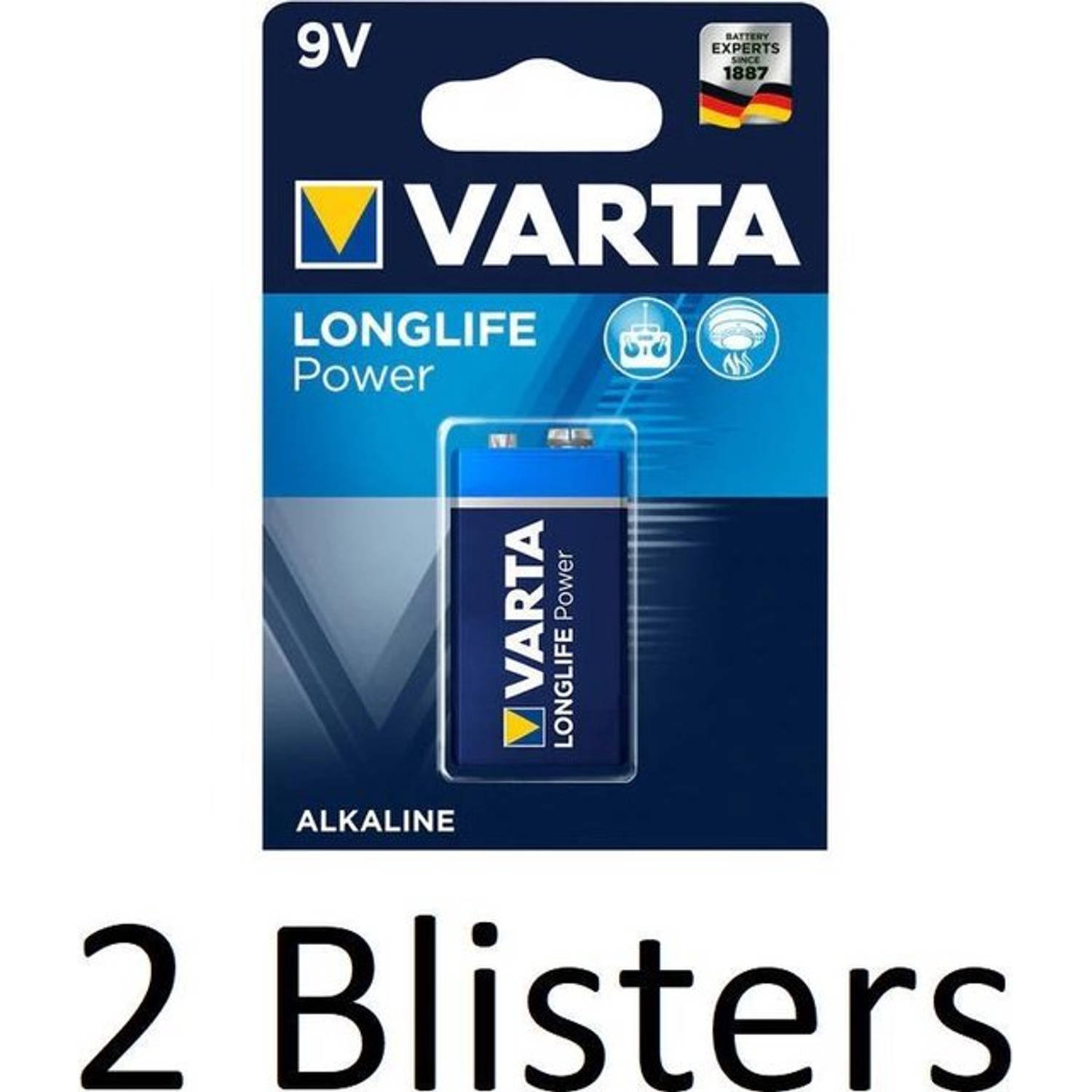 Varta 9v E-block 2 Stuks