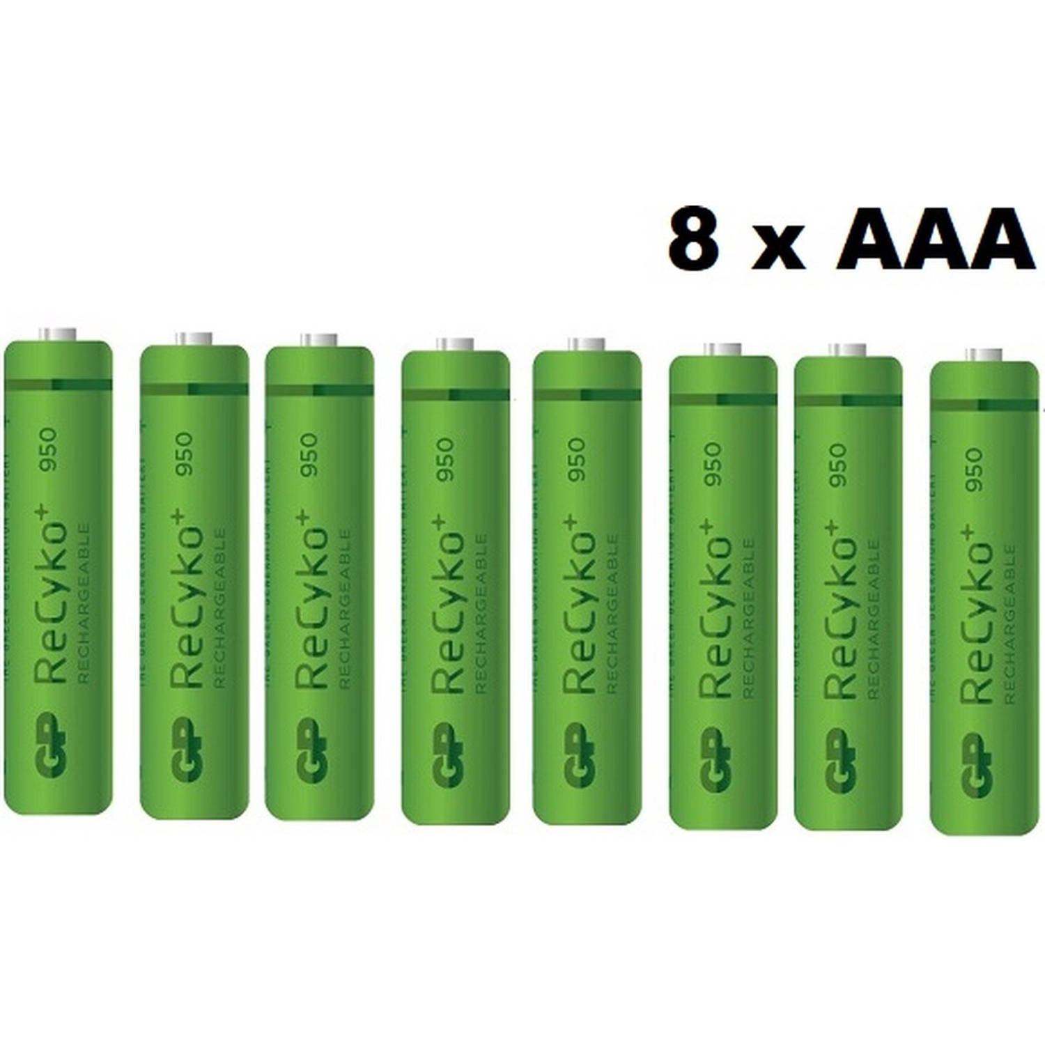 GP Aaa 1000 Oplaadbare Batterij - 2 Blisters (8 Batterijen)