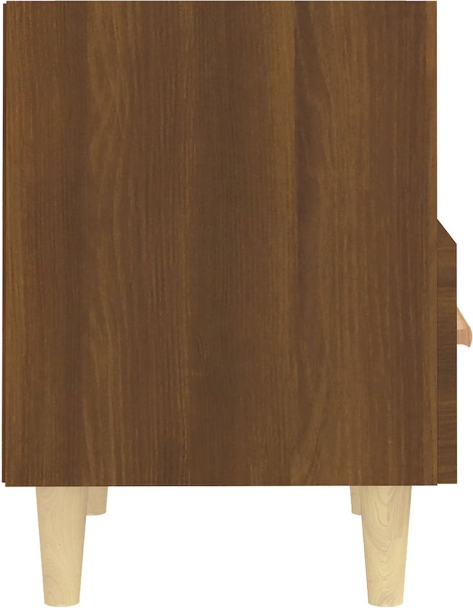 Vidaxl Nachtkastjes 2 St 40x35x47 Cmeikenkleurig - Bruin