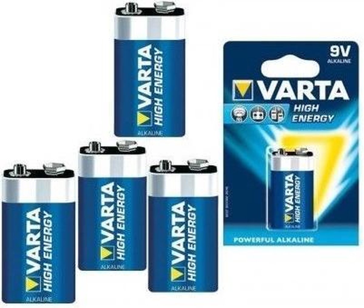 Varta 9v E-block 5 Stuks