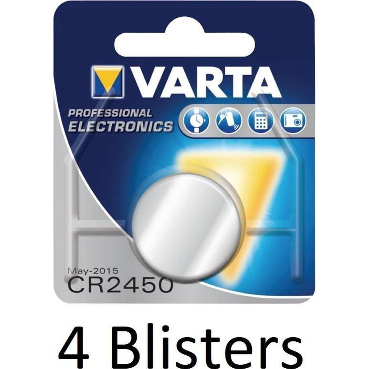 Varta 4 Stuks (4 Blisters A 1 St) Cr2450 Wegwerpbatterij Lithium