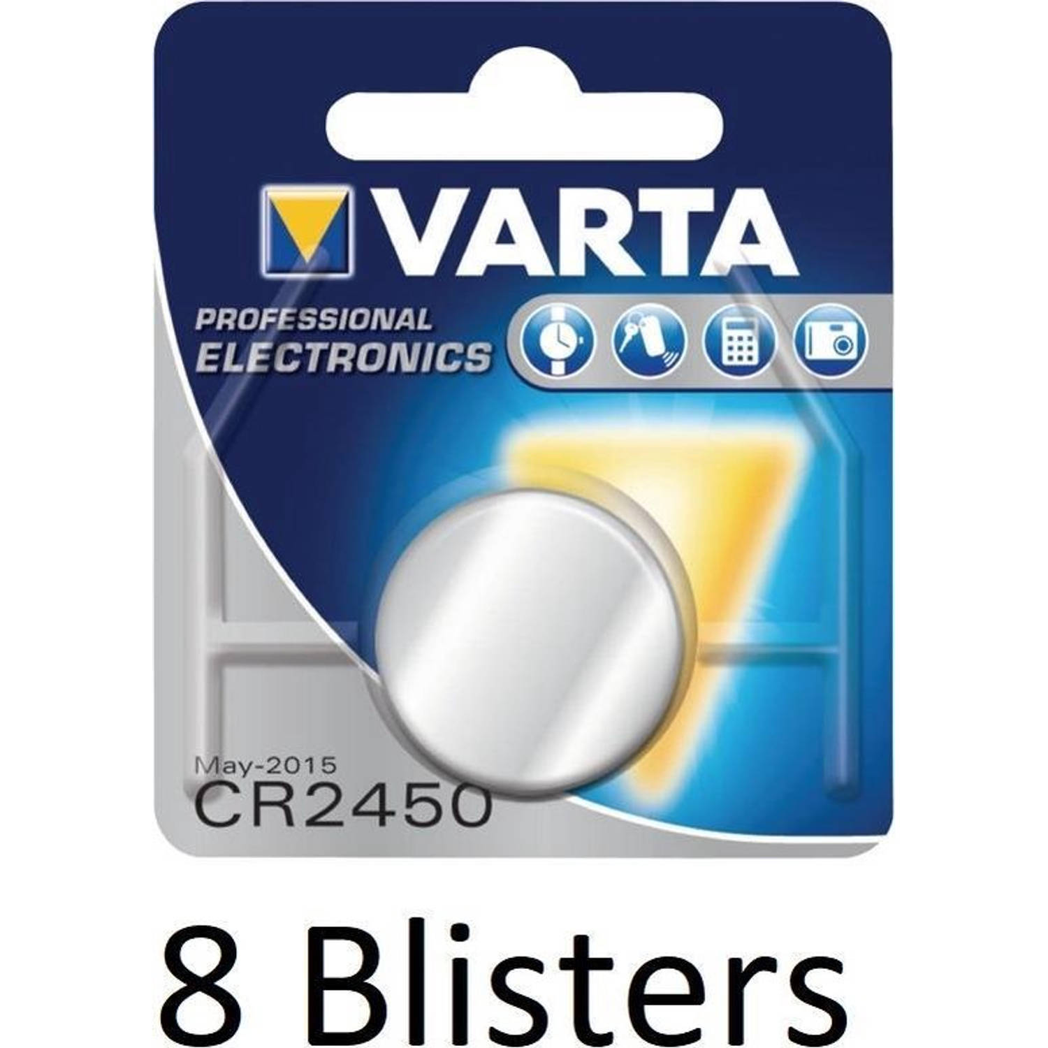 Varta 8 Stuks (8 Blisters A 1 St) Cr2450 Wegwerpbatterij Lithium