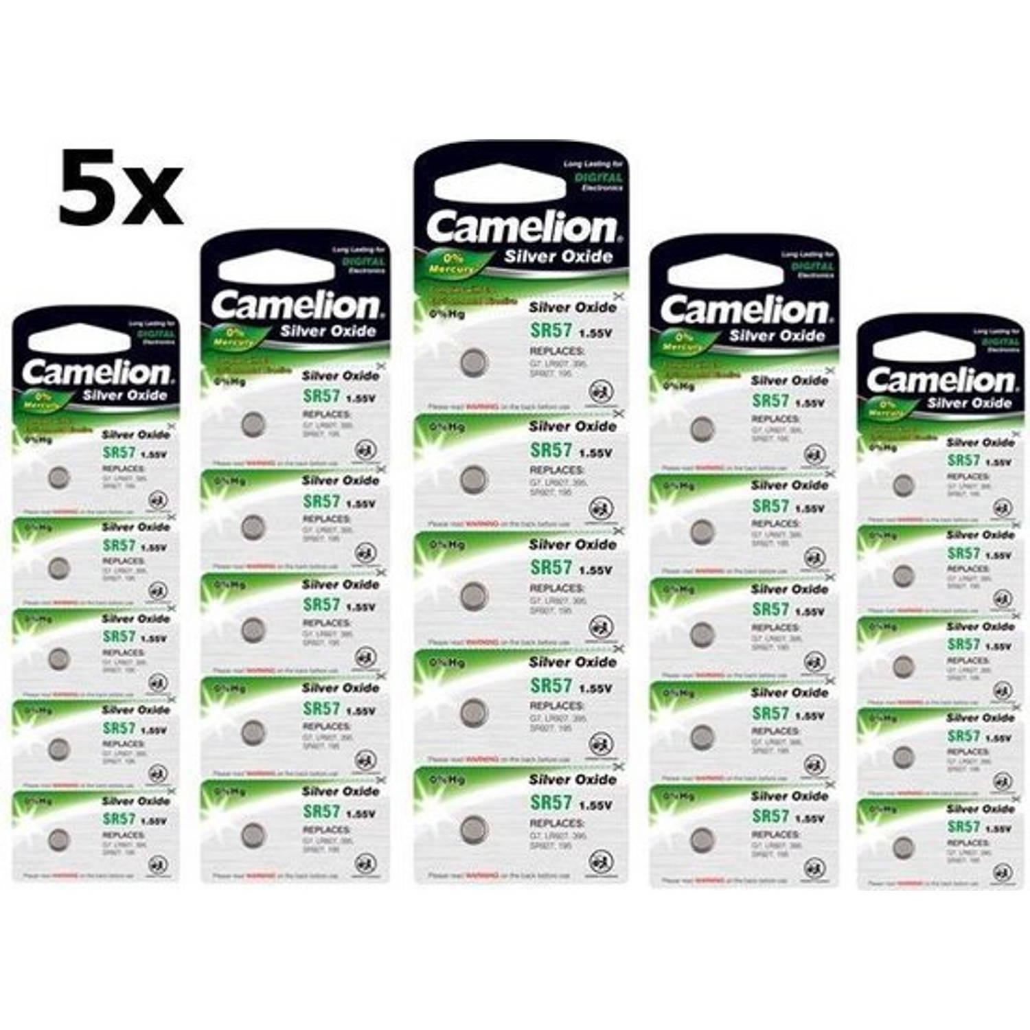 Camelion 25 Stuks (5 Blister A 5st) 399-395/g7/sr927w 1.5v 52mah Knoopcel Batterij