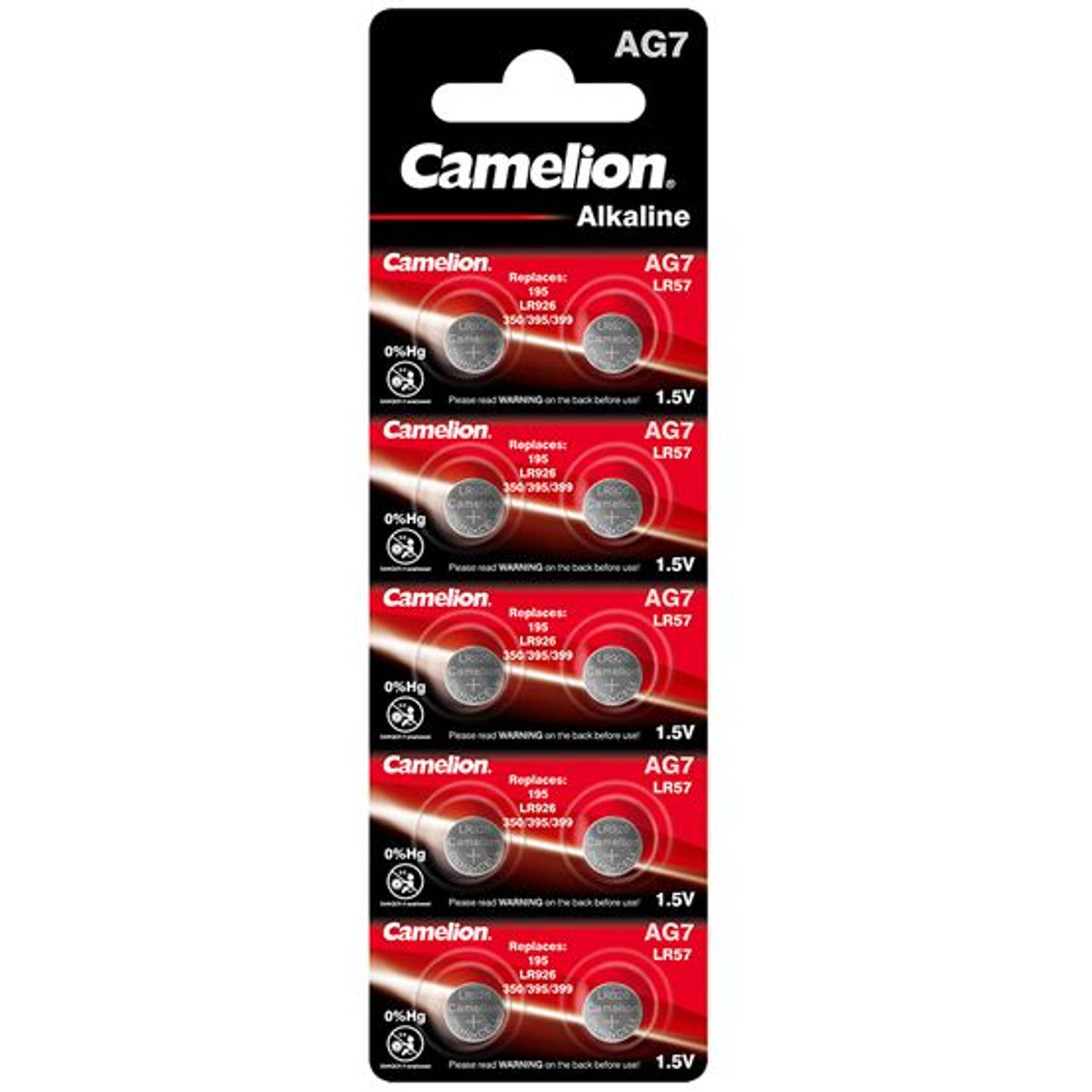 Camelion Ag7 Lr57 Lr58 195 395 Alkaline 10 Stuks