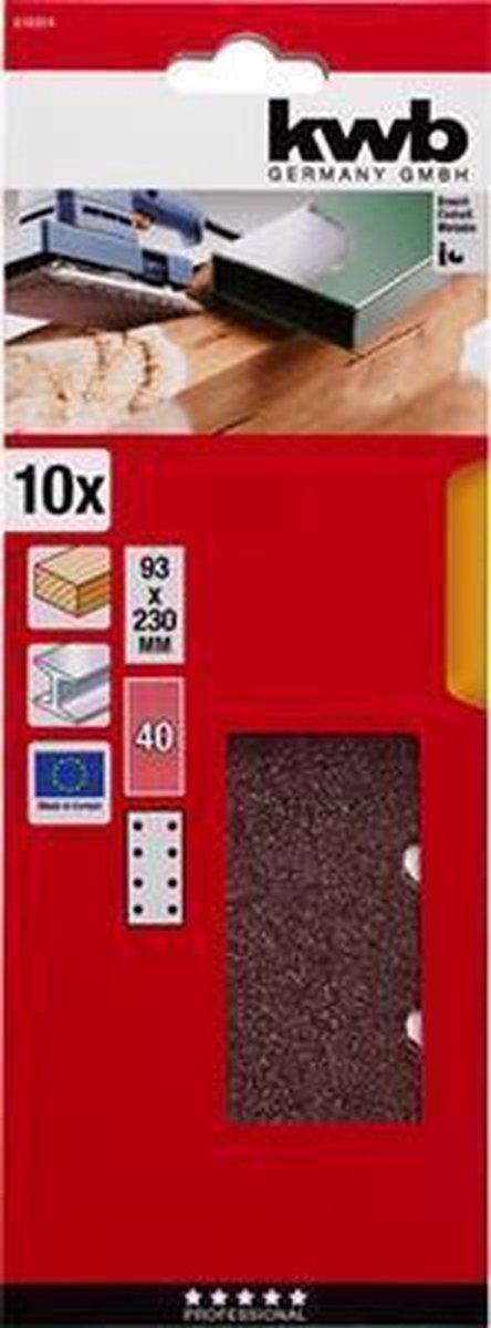 kwb Schuurstroken, Hout & Metaal. 93 X 230 Mm K40