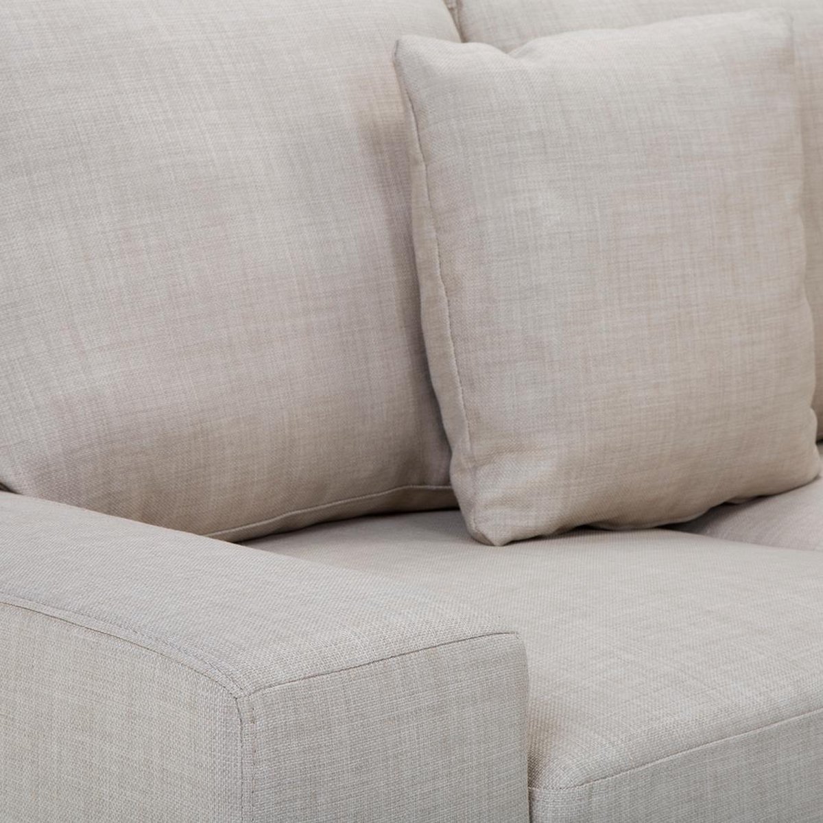Beliani Stockholm - Hoekbank--polyester - Beige