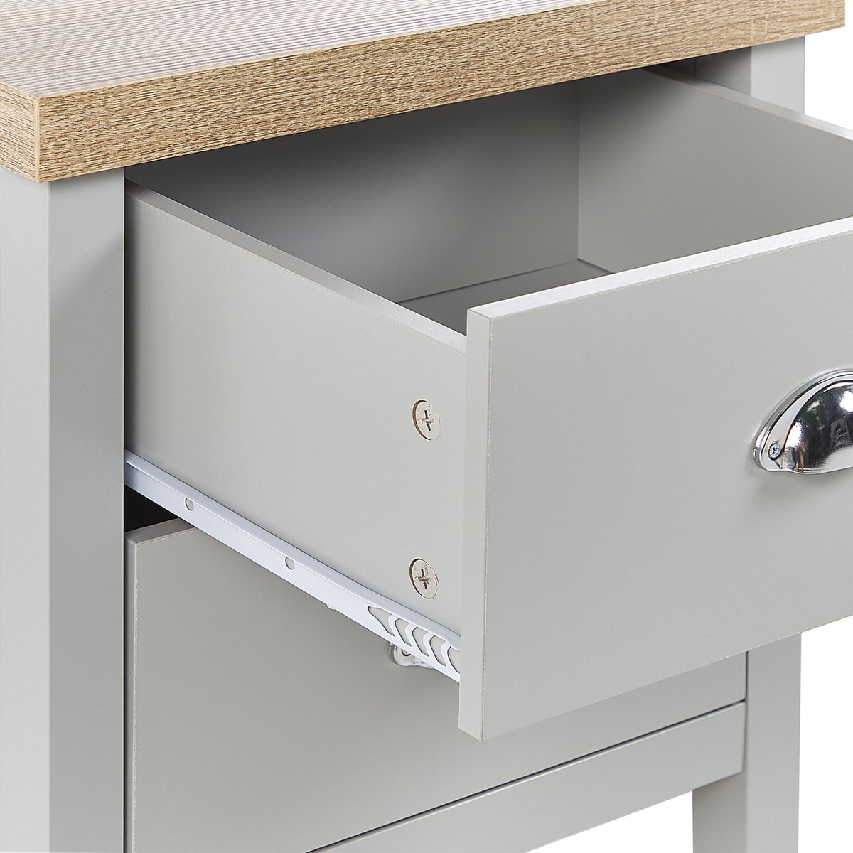 Beliani Clio - Bijzettafel--vezelplaat - Grijs
