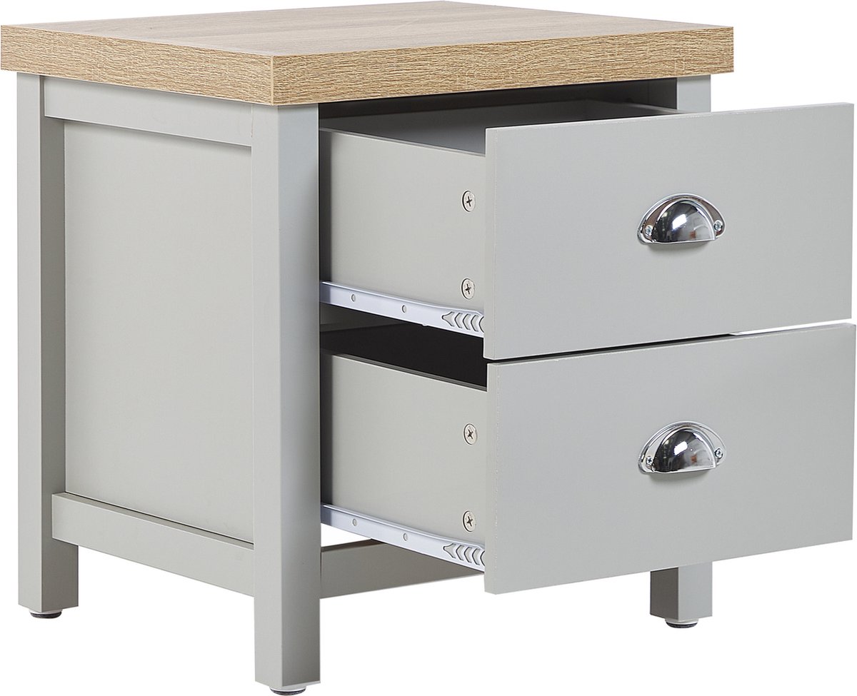 Beliani Clio - Bijzettafel--vezelplaat - Grijs