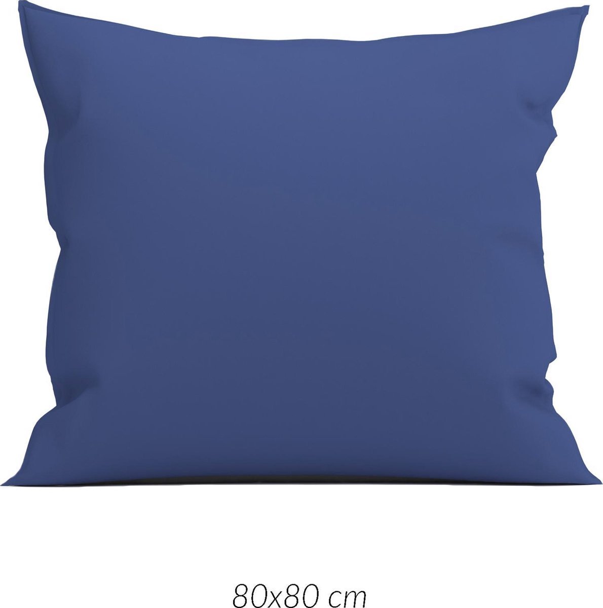 Zo Home Satinado Kussensloop Katoen Satijn - Navy Blue 80x80cm - Blauw