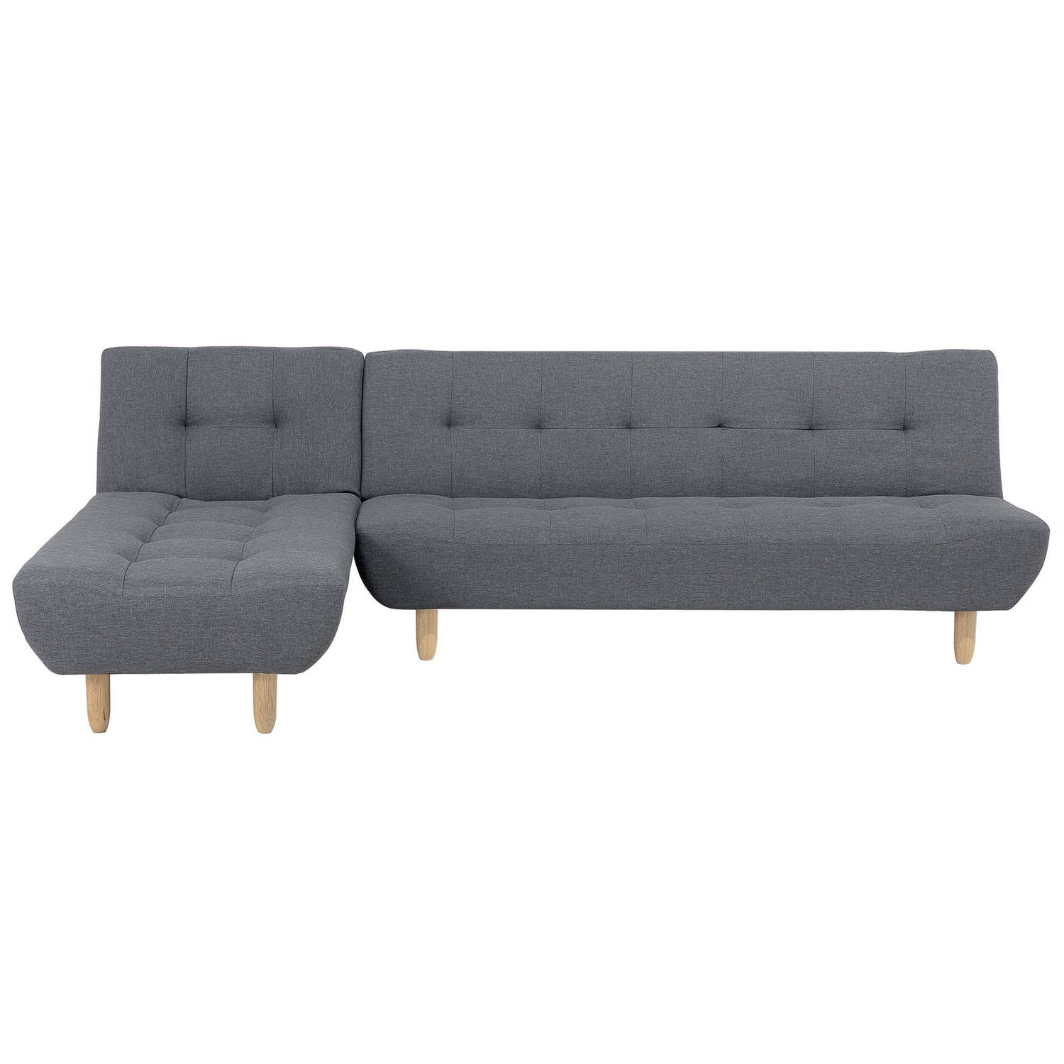 Beliani Alsten - Hoekbank--polyester - Grijs