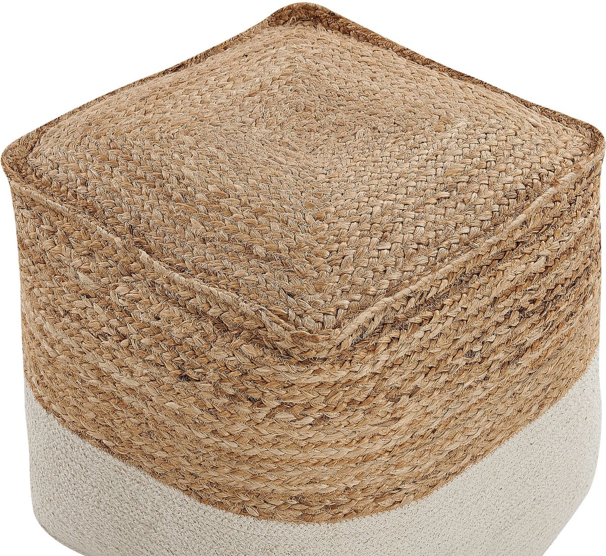 Beliani Kirama - Poef--katoen, Jute - Beige