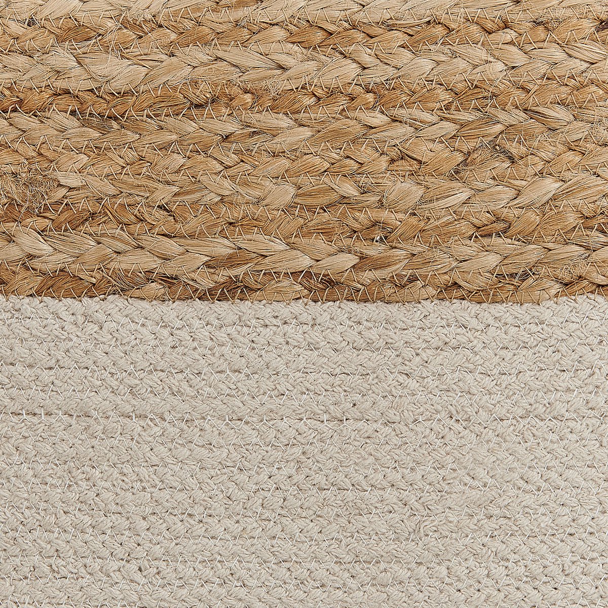 Beliani Kirama - Poef--katoen, Jute - Beige