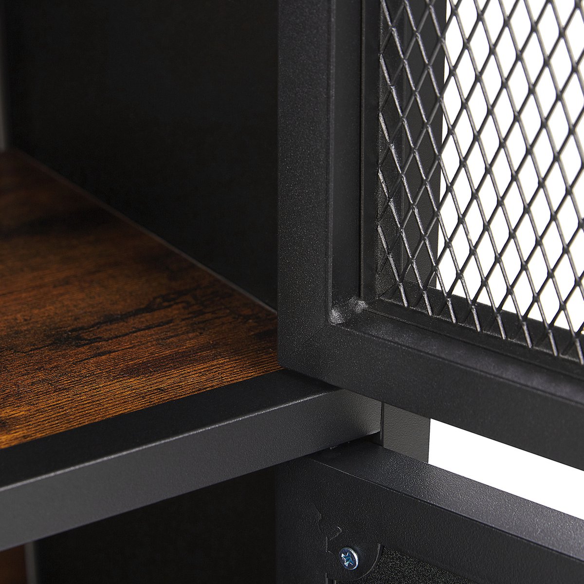 Beliani Vince - Sideboard--vezelplaat - Zwart