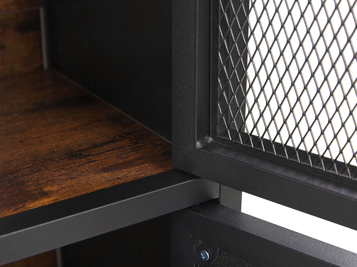 Beliani Vince - Sideboard--vezelplaat - Zwart